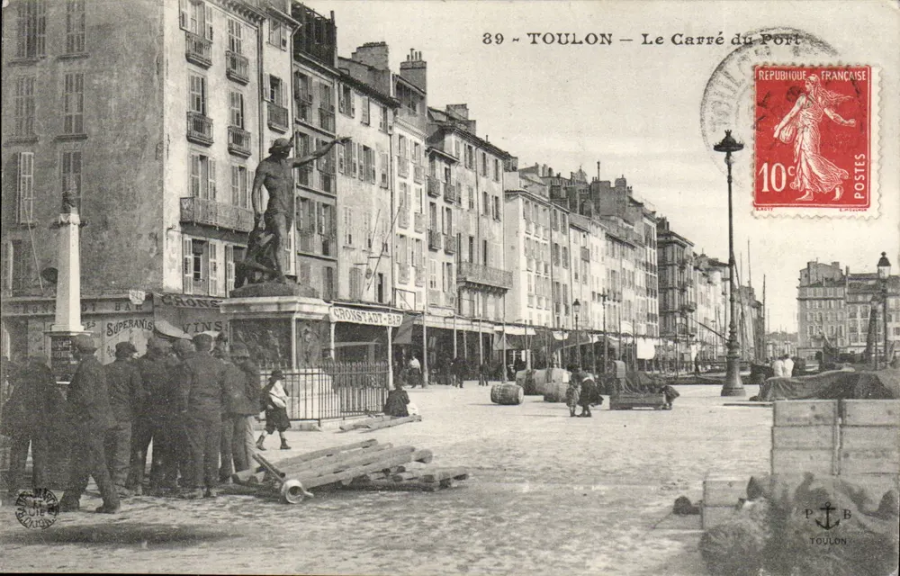 Toulon — O Quadrado do Porto — Editor P. B. Toulon, n° 89 - Frente