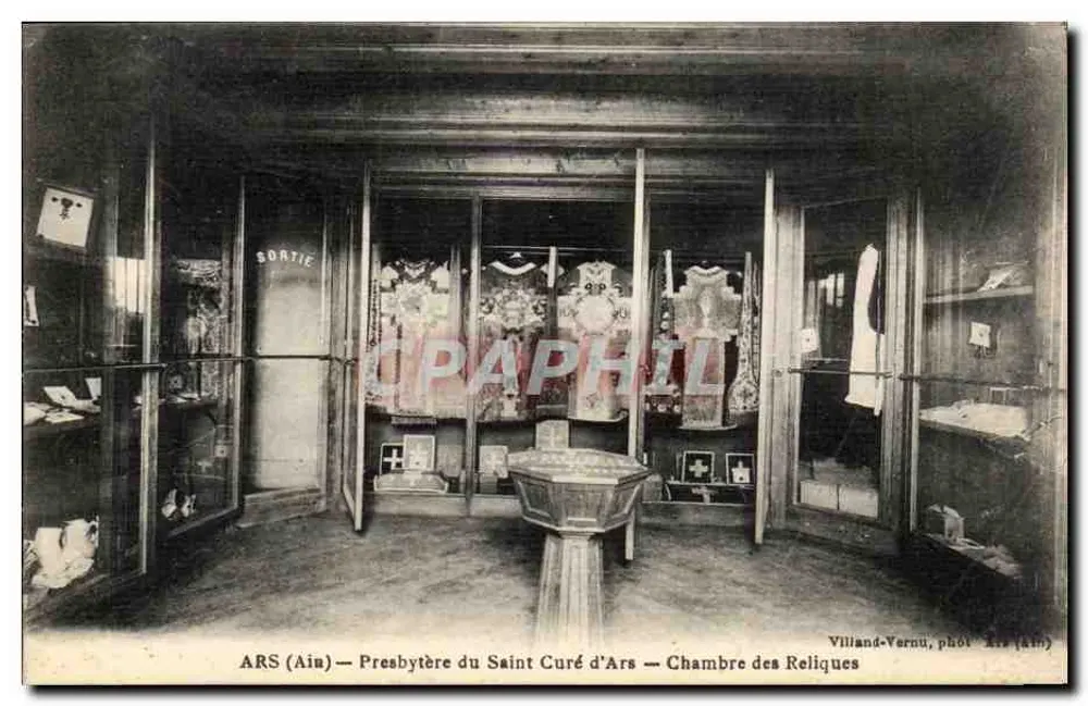 ARS (Ain) — Präsester der heiligen Curé d'Ars — Kammer der Reliquien — Villand-Vernu, phot. Ain - Vorderseite