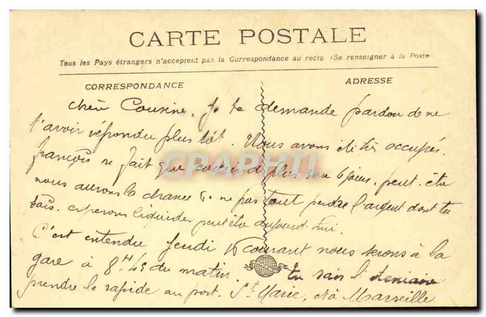 Marseille - A Prefeitura — editor desconhecido, n° 15 - Verso