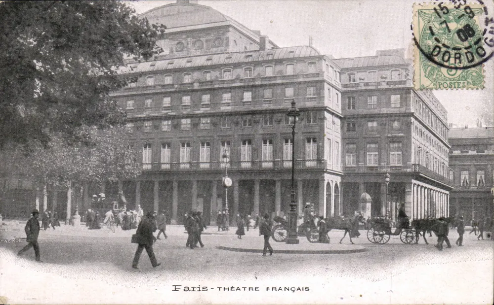 Paris - Teatro Francês — vista da praça — editor Vaerck - Frente