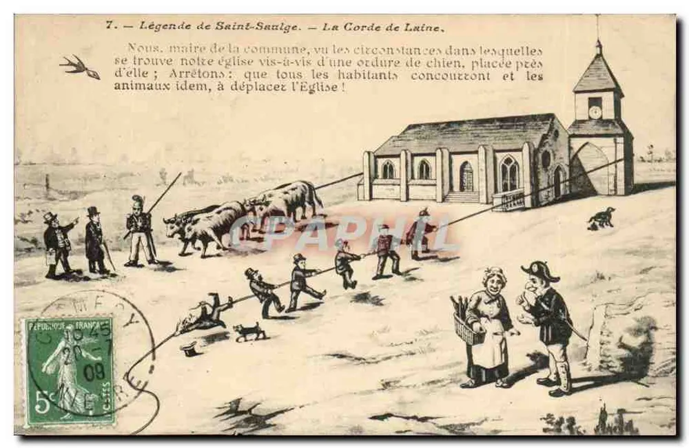 Legende von Saint-Saulge — Die Wolle-Schnur — Verlag nicht sichtbar - Vorderseite