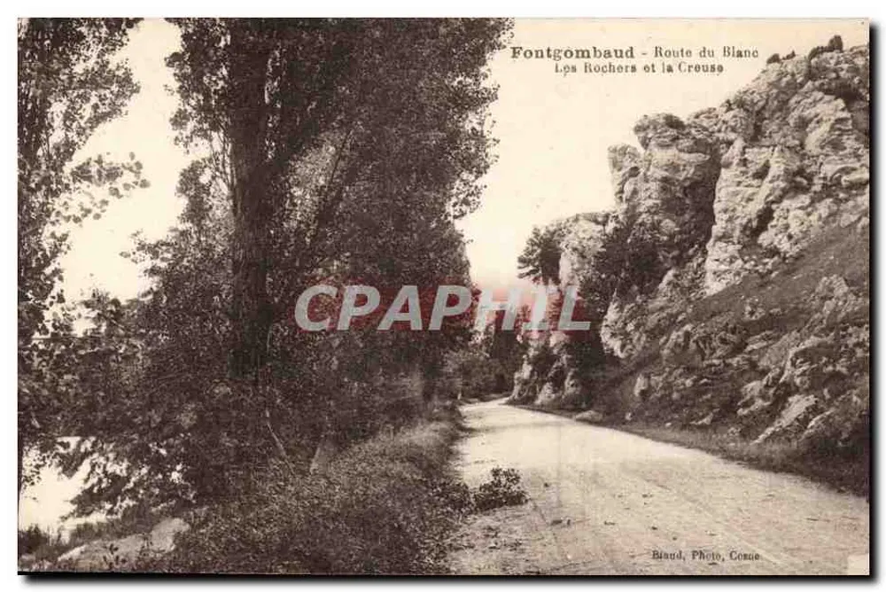 Fontgombaud — Route du Blanc — Die Felsen und die Creuse — Biaud, Photo, Cosne - Vorderseite