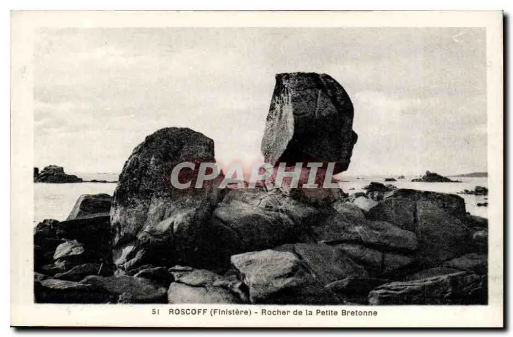Roscoff (Finistère) - Rocher de la Petite Bretonne — Coleção Moplaix, n° 51 - Frente