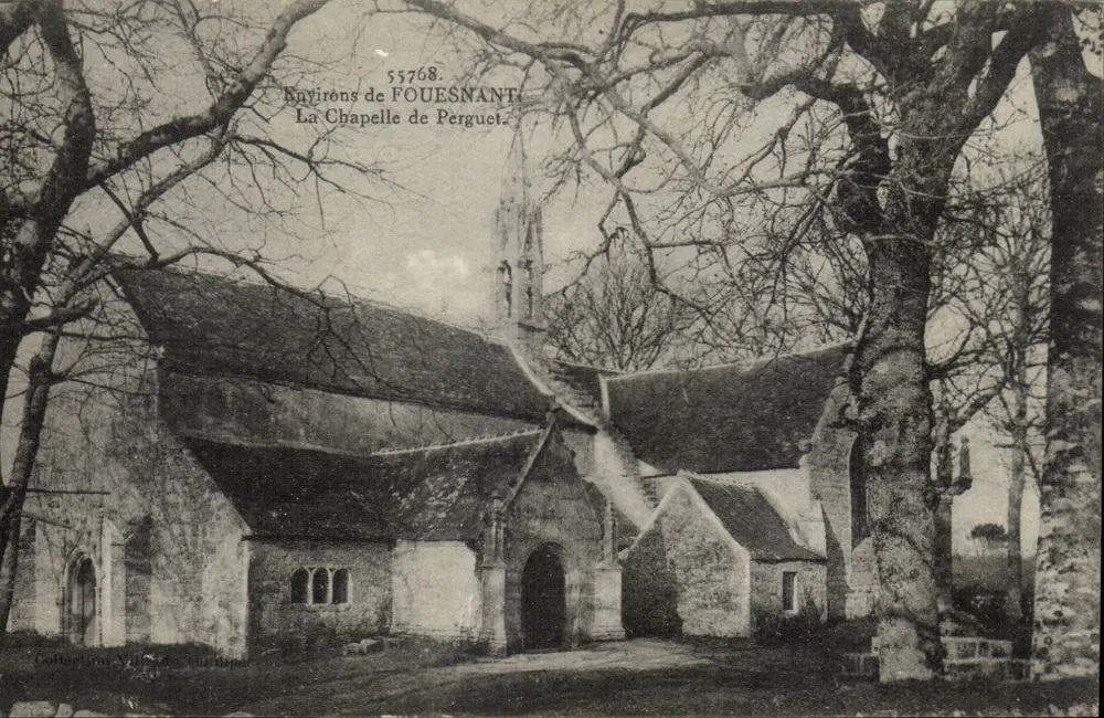 Die Kapelle von Perguet — Umgebung von Fouesnant — Sammlung Villard, Nr. 55768 - Vorderseite