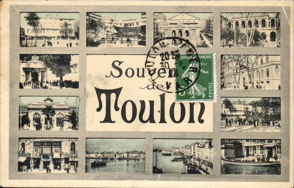 Toulon — Erinnerungen — Verlag Französisch Werbung, Seriennummer nicht sichtbar - Vorderseite