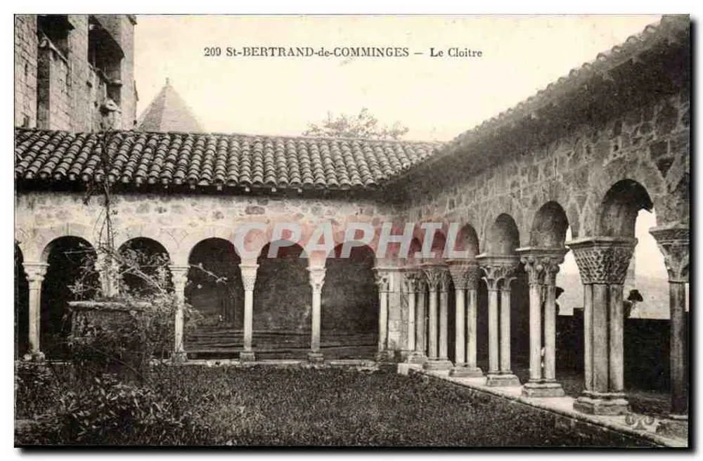 St-Bertrand-de-Comminges — O Claustro — Editor não identificado, n° 209 - Frente