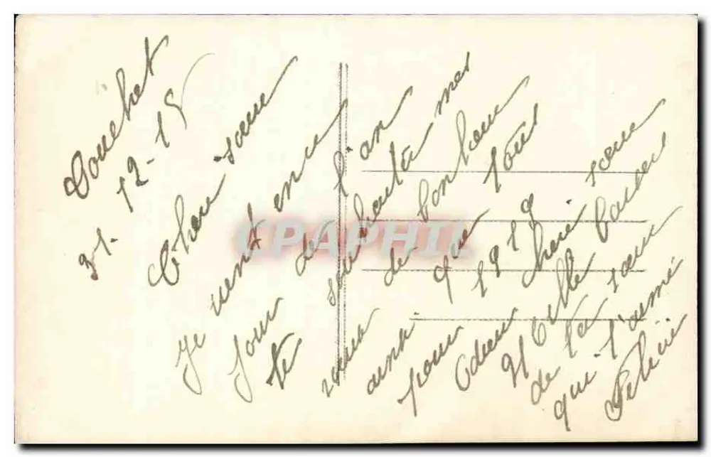 Lächelnde junge Frau mit Blumenstrauß — Verlag WD, n° 1879 - Rückseite