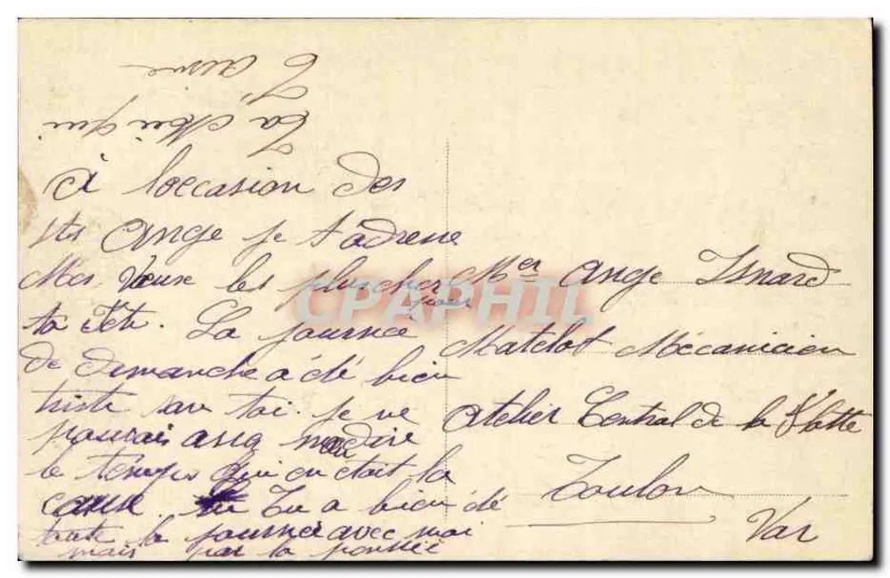 Paar in Abendkleidung — Frohe Geburtstagsgrüße — AN Paris n°1219 - Rückseite