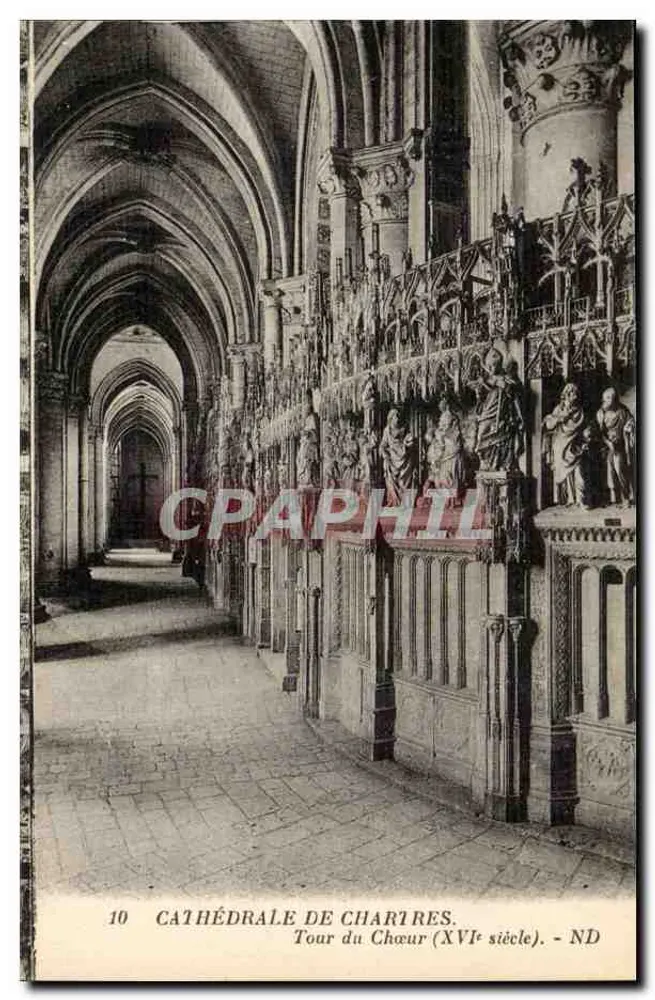 Catedral de Chartres — Torre do Coro (século XVI) — ND - Frente