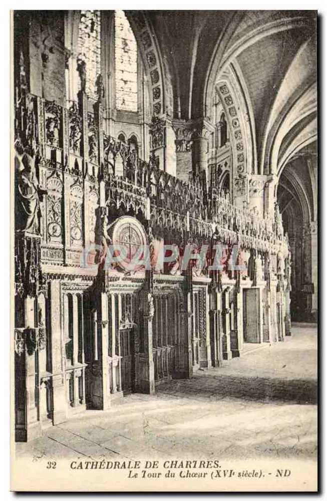 Catedral de Chartres — O Tour do Coro (Século XVI) — ND - Frente