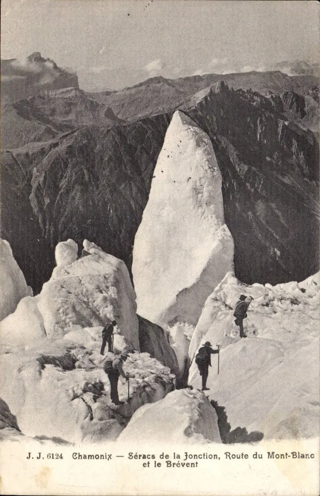 Chamonix — Seracs der Jonction, Route du Mont-Blanc — J.J. 6124 - Vorderseite