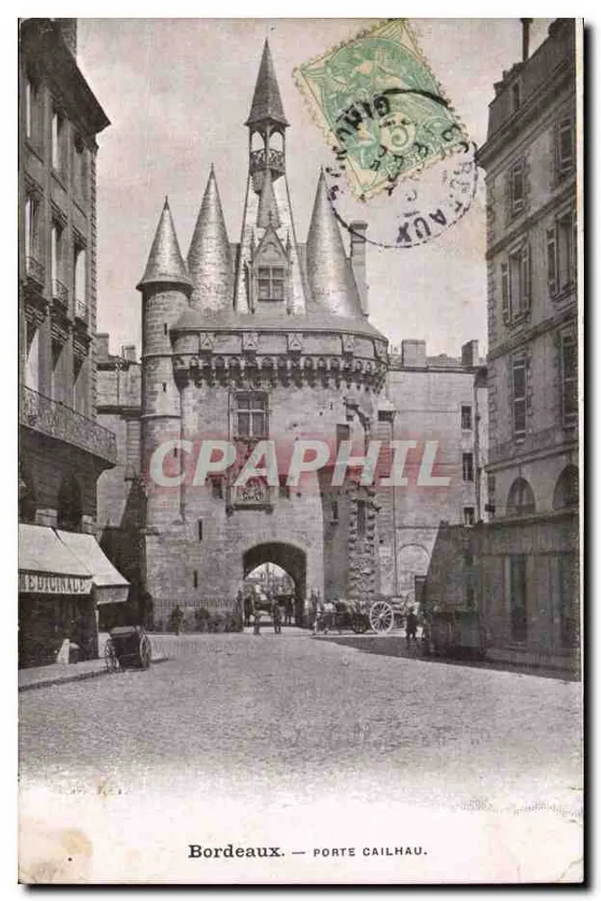 Bordeaux — Porta Cailhau — editor Cailhau, n° 1000 - Frente