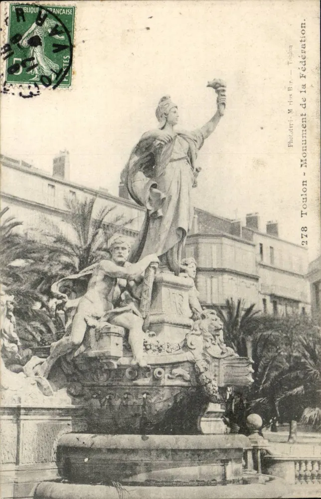 Monumento da Federação em Toulon — Fot. M. Ries Bar — n°278 - Frente