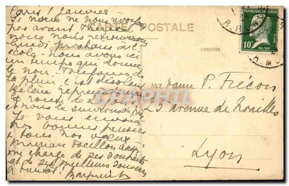 Le Message — Terburg (Gérard) — Museu de Lyon, n° 231, Coll. Sylvestre, Lyon - Verso