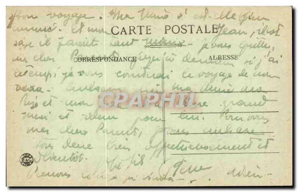 Les Grands Goulets (10) — Letzte Tunnel vor den Barraques — Lang fils aîné, Foto-Verlag, Orange - Rückseite