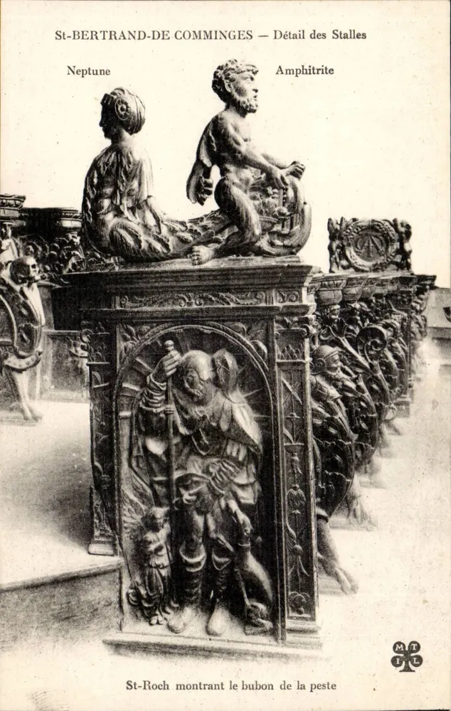 St-Bertrand-de-Comminges — Detalle de las Stalles — MITL - Anverso