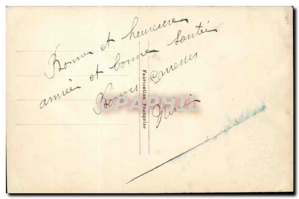 Zwei Kinder in Winterkleidung — schneebedeckte Berglandschaft — Opera Paris n° 5053 - Rückseite