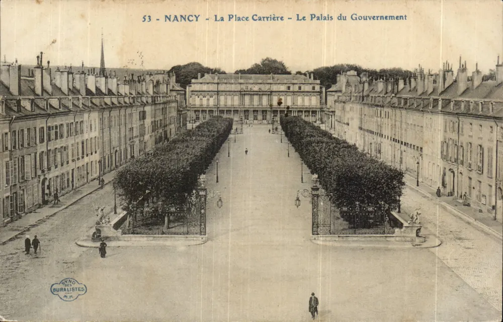 NANCY - Place Carrière - Palais du Gouvernement — Verlag Buralistes, n° 53 - Vorderseite