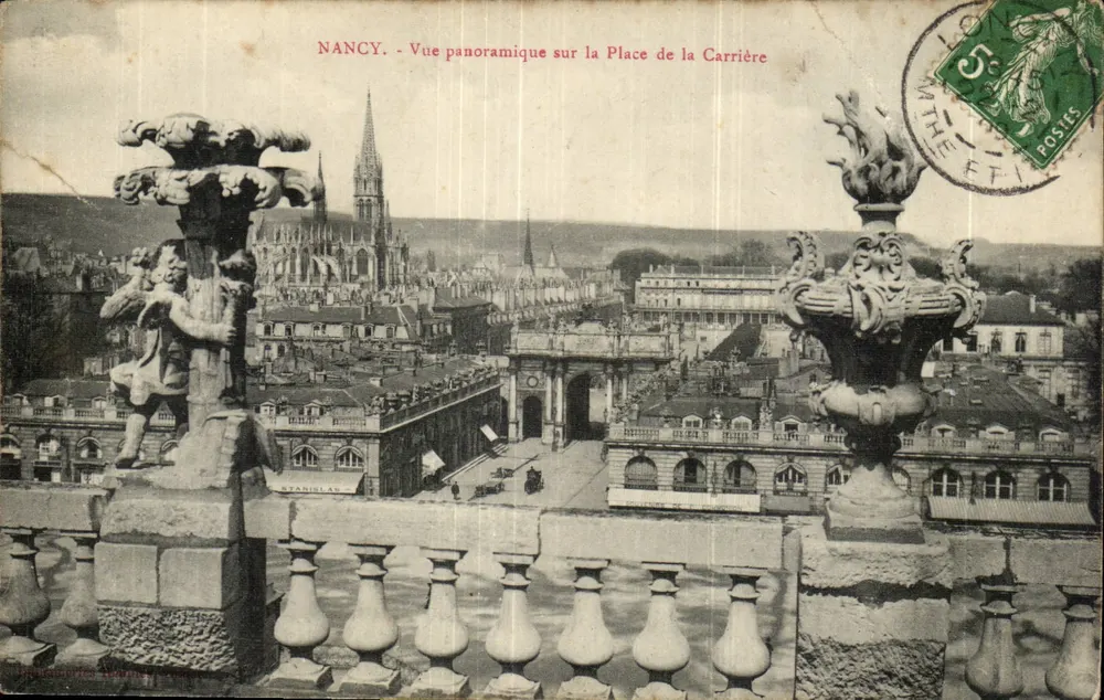 NANCY - Panoramablick auf die Place de la Carrière — Stanislas, Verlag - Vorderseite