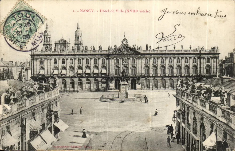 NANCY - Hotel de Ville (século XVIII) — Imprencias Reunidas, Nancy - Frente