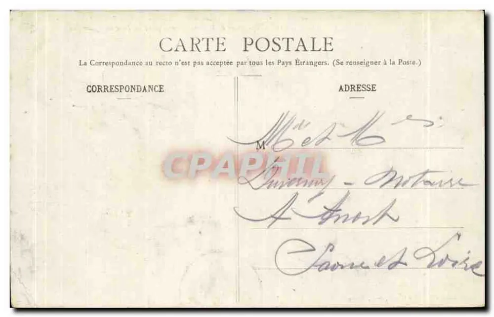 NANCY - Ansicht der Place de la Carrière vom Arc de Triomphe — Verlag: Maison des Beaux-Arts, n°4 - Rückseite