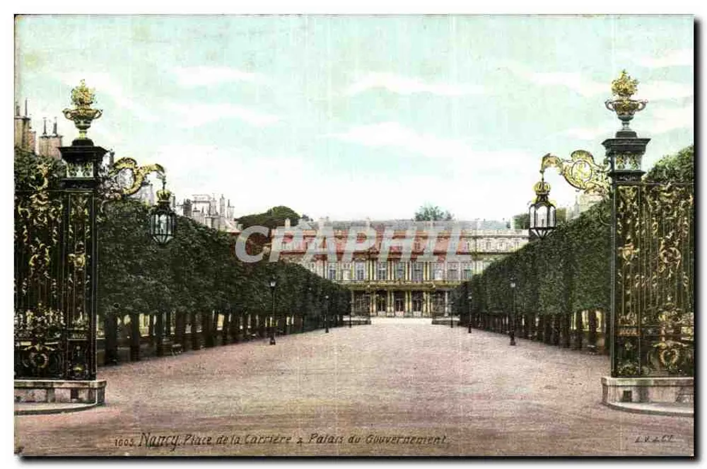 Nancy, Place de la Carrière — Palais du Gouvernement — ANGEL-PHOTO, Paris - Vorderseite