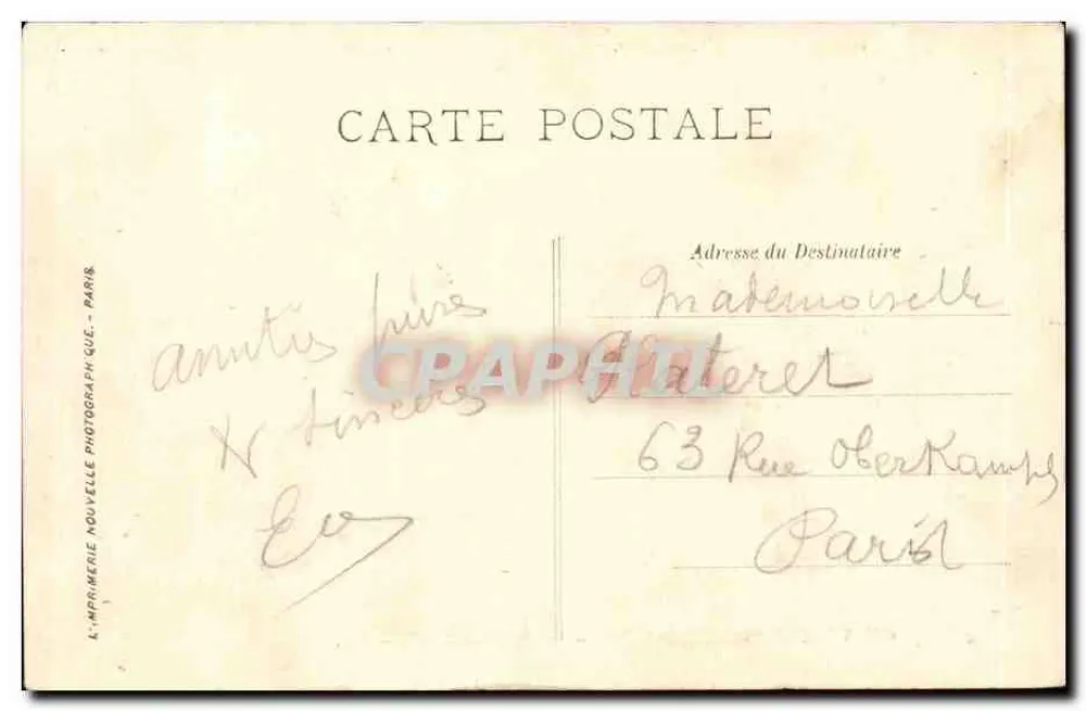 Castelo de Pierrefonds — O Parque dos Cervos — LL. - Verso