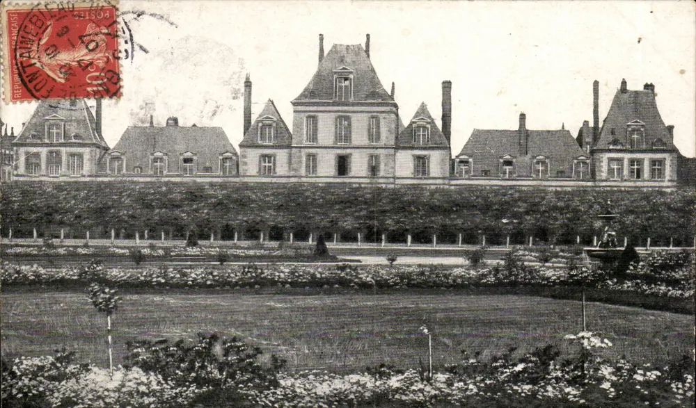 Schloss Fontainebleau — Ansicht des Parks — Verlag L. Y. & Cie - Vorderseite