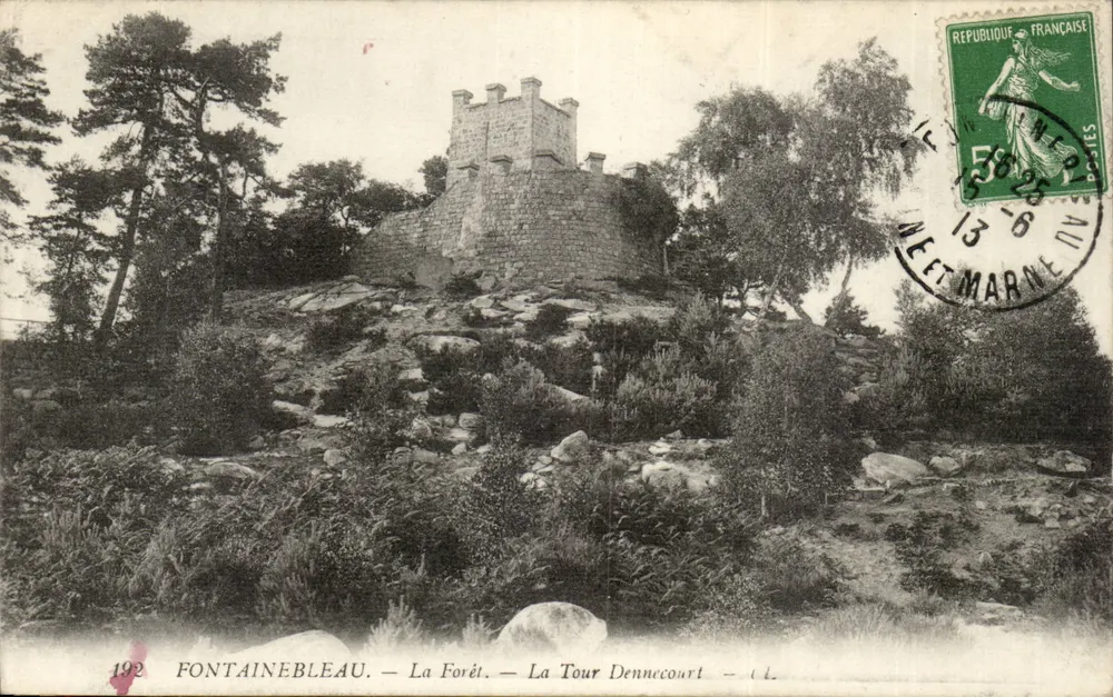 Fontainebleau — Die Wälder — La Tour Denne-court — (L.) - Vorderseite