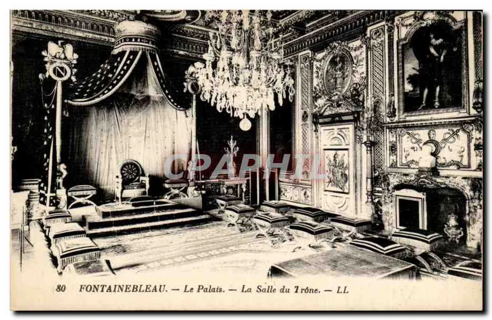 Fontainebleau — Das Schloss — Die Thronhalle — LL - Vorderseite