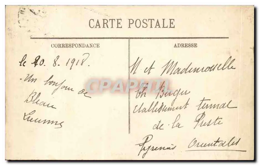 Fontainebleau — Die Forêt — Die Tafel des Großen Meisters — LL. — Nr. 141 - Rückseite