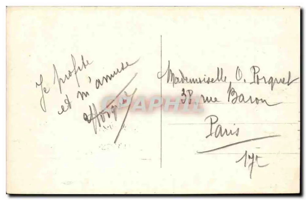 Auvergne — Praia do Lago Chambon — G. d'O. (editor) - Verso