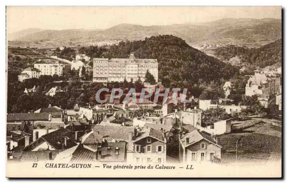 Châtel-Guyon — Algemene uitzicht genomen vanaf het Kruisweg — LL - Voorkant