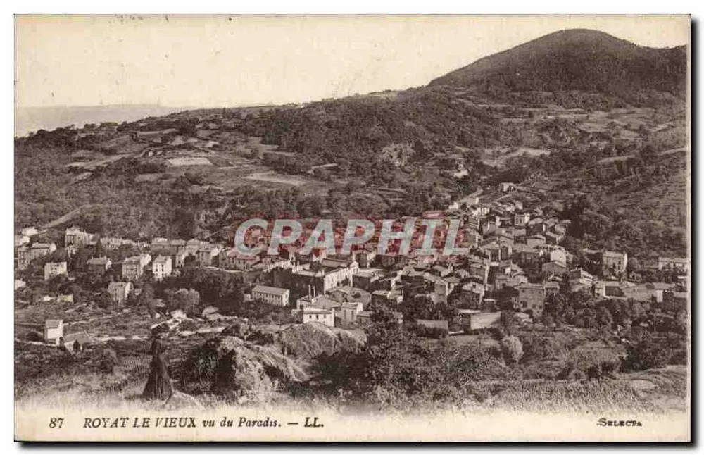 Royat-le-Vieux aus Sicht des Paradis — Selecta — Nr. 87 - Vorderseite
