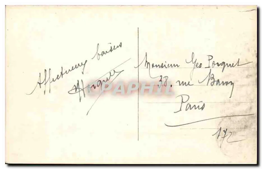 La Bourboule — Gipfel der Roche des Fées — P. LUBIQUOUL, Frankreich, n°30 - Rückseite