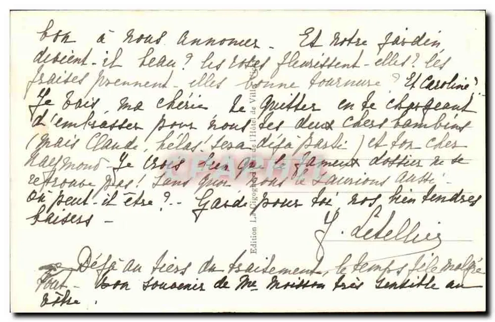 Vichy — Pavilhão Sévigné — Edição La Gigogne - Verso