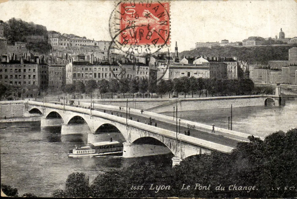 Lyon — O Pont du Change — L.V. N°2653 - Frente