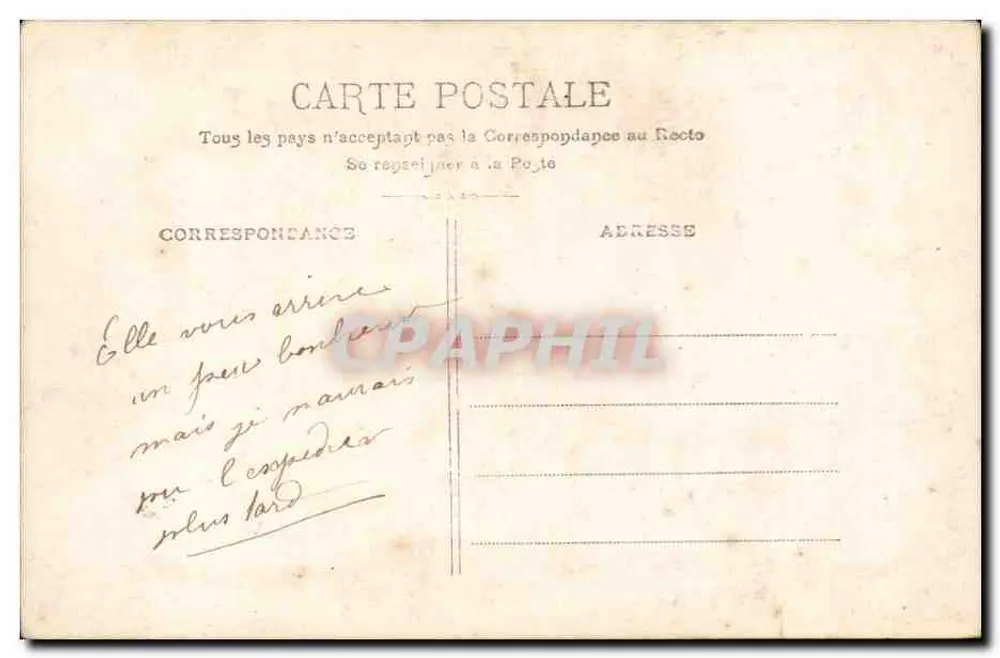Porträt von Louis — dekorative Ansichtskarte mit Text 'Ich denke an dich' — Verlag J.K. - Rückseite
