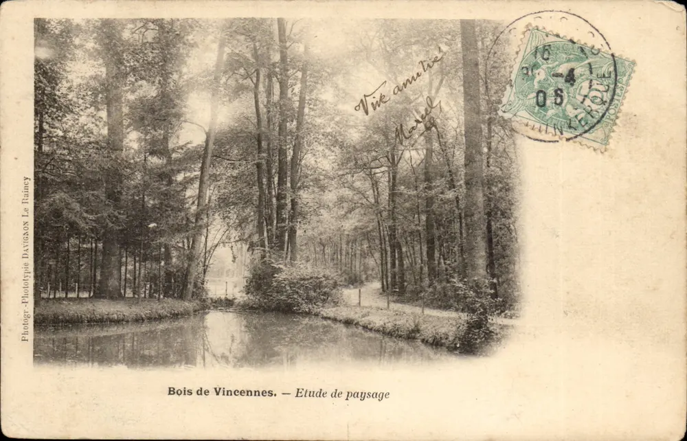 Bois de Vincennes — Studio paesaggistico — Fototipo Davieaxon Le Raincy - Recto