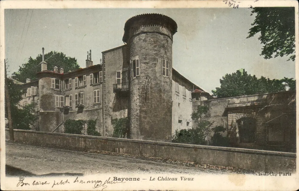 Bayonne — El Castillo Viejo — B.J.S. C., París - Anverso