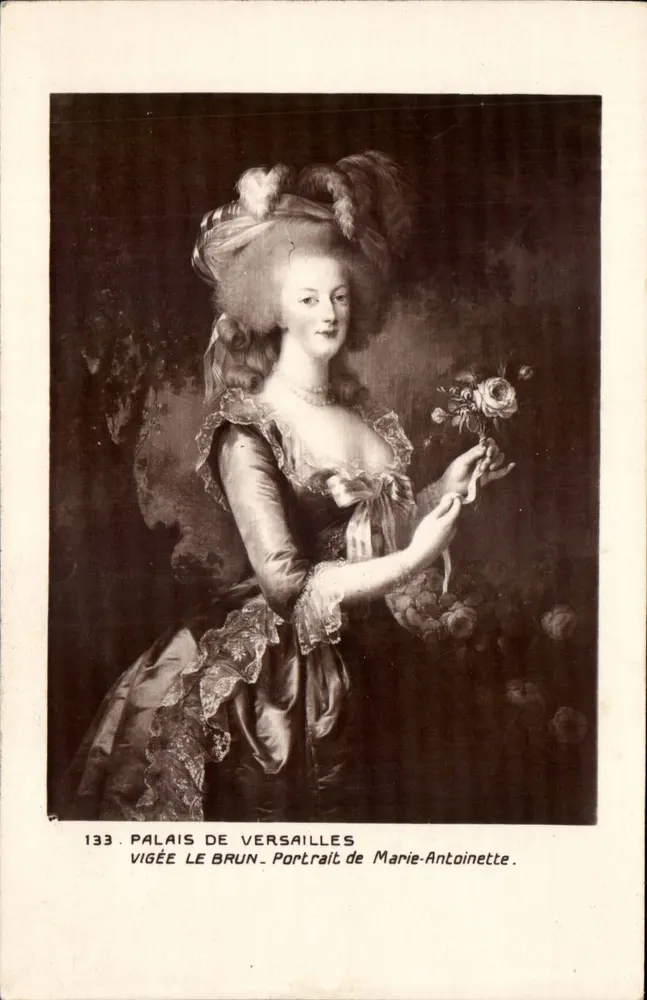 Schloss Versailles — Portrait von Marie-Antoinette von Vigée Le Brun — Edition der Paläste des Louvre, Nr. 133 - Vorderseite