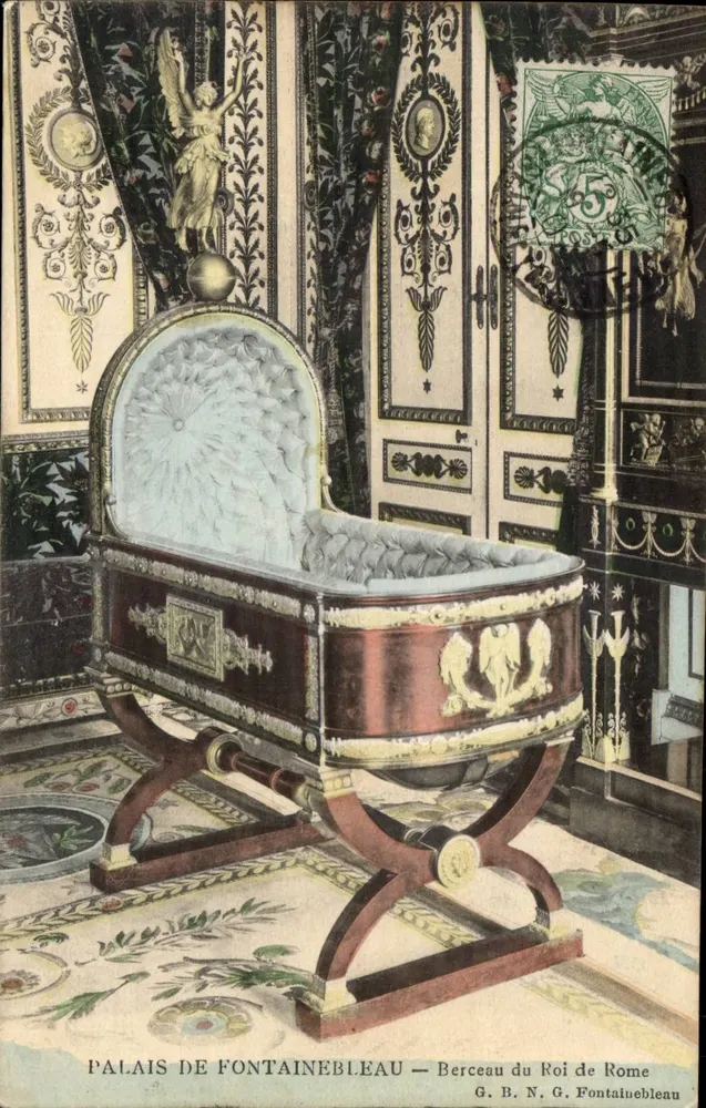 Schloss Fontainebleau — Wiege des Königs von Rom — G. B. N. G. Fontainebleau - Vorderseite