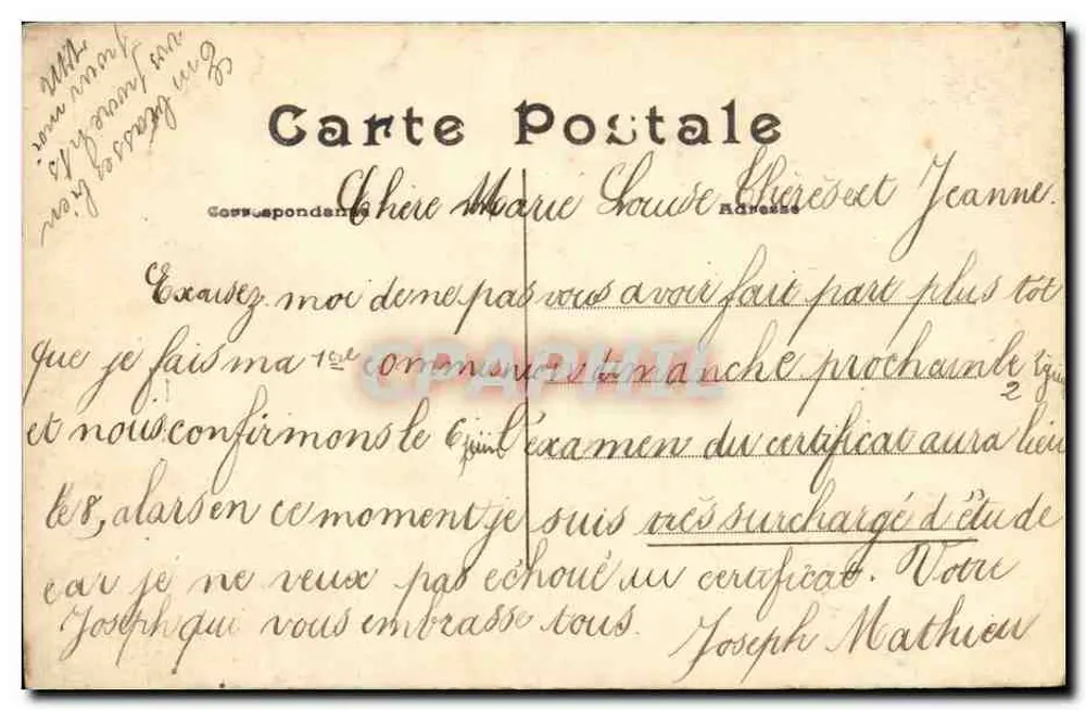 Criança com flores — Souvenir Affectueux — CLOON PHOTO n°2171 - Verso