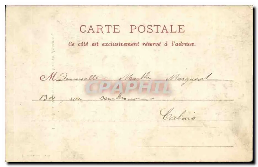 Wald von Vincennes — Ansicht im Herbst — P. Marmuse, Paris, Nr. 18 - Rückseite