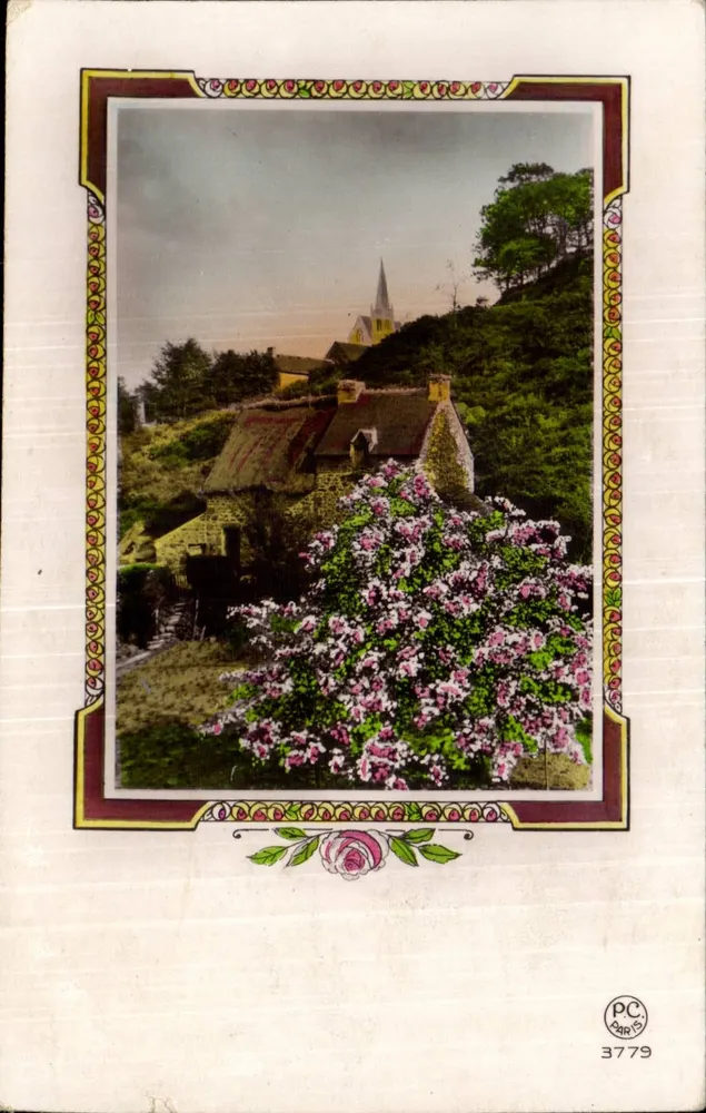 Pittoreskes Dorf mit Kirche — Verlag PC Paris Nr. 3779 - Vorderseite