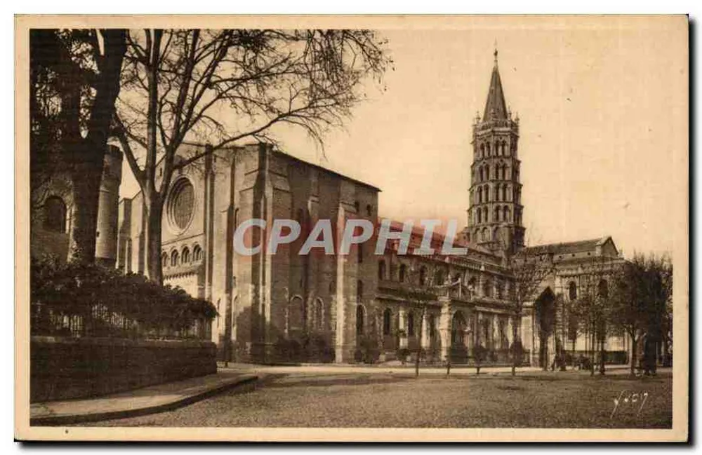 Toulouse (Haute-Garonne) — La Chiesa di San Sernin (costruita tra l'XI e il XIII secolo) — Les Éditions d'Art Martel, Parigi - Recto