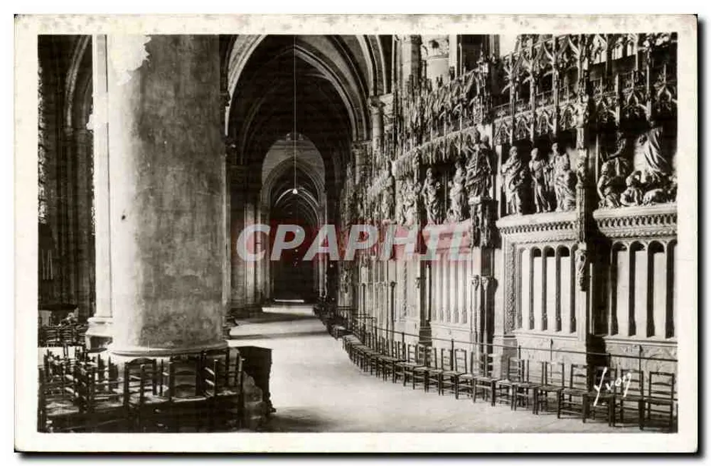 Chartres — Innenansicht der Kathedrale, Der Ambulatorium — Les Éditions d'Art 'VYON', Paris - Vorderseite