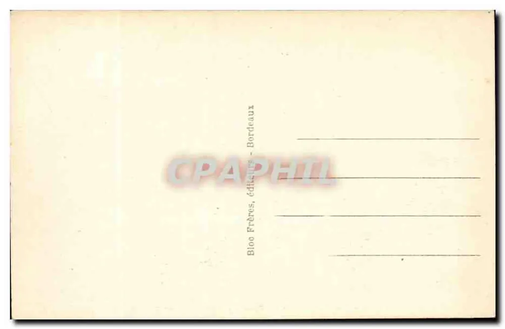 Talmont — La Vieja Iglesia - El Abside (siglo XII) — Bloo Frères, editores, Burdeos - Reverso