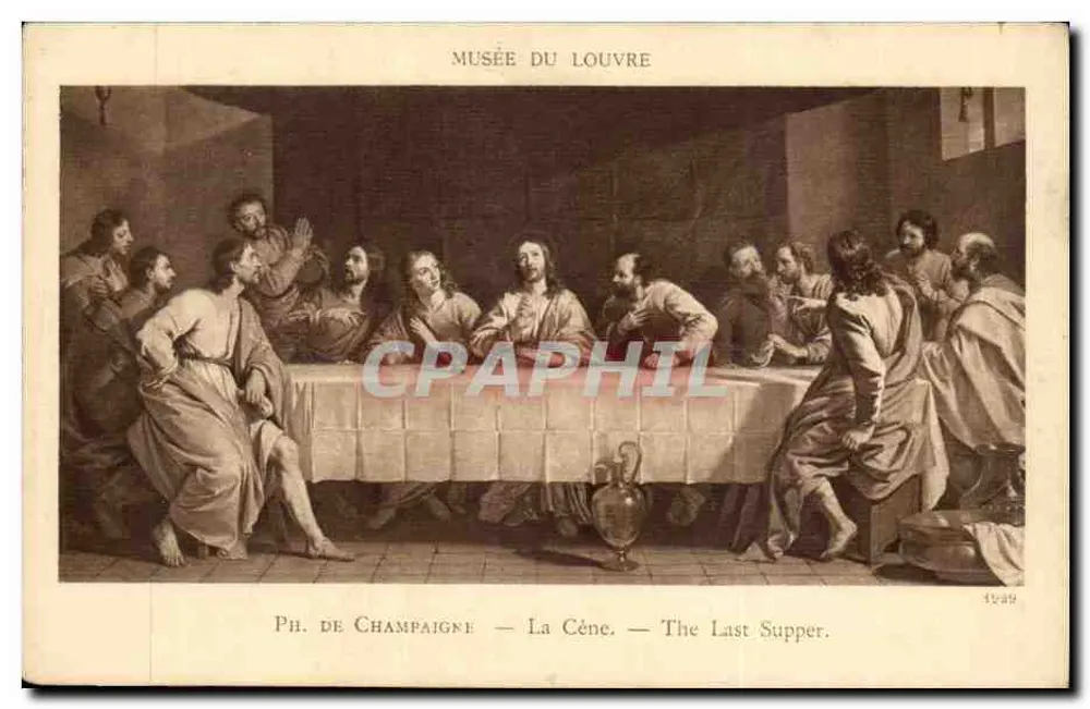 Die Letzte Mahlzeit — Louvre-Museum — Ph. de Champaigne — n° 14629 - Vorderseite