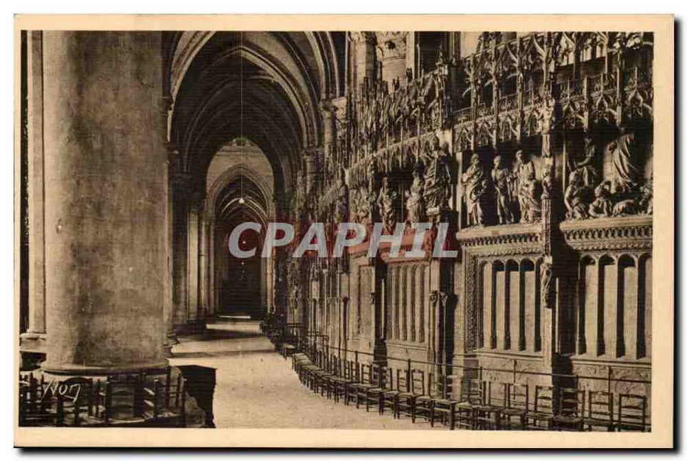 Chartres (Eure-et-Loir) — Innenansicht der Kathedrale — Der Ambulatorium — Les Éditions d'Art Yvon, Paris - Vorderseite